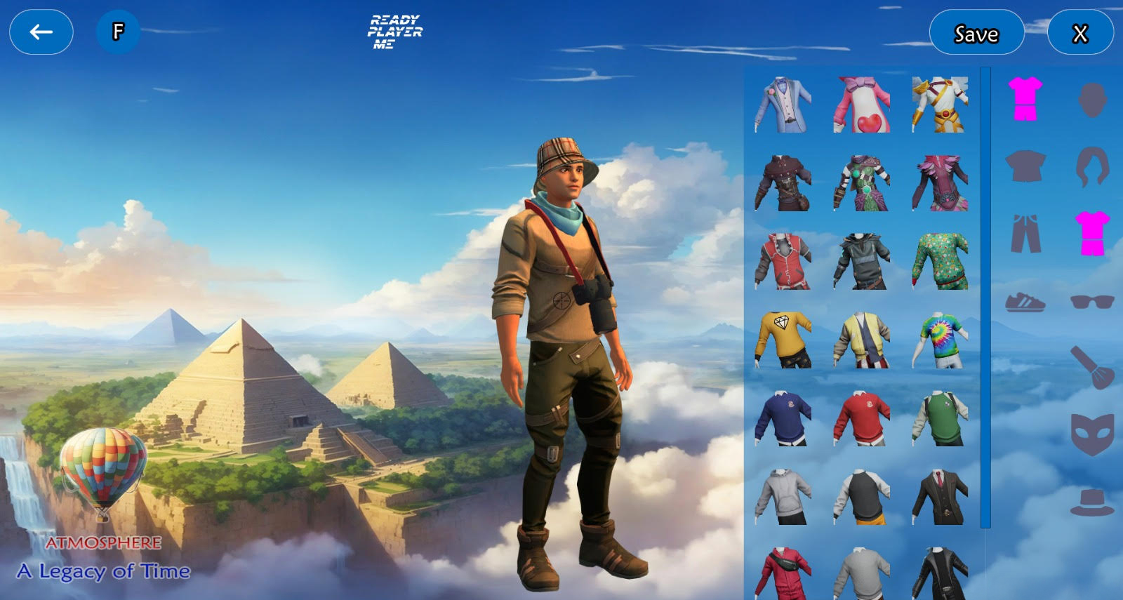 Flying over Giza Pyramids in Hot Air Balloon VR